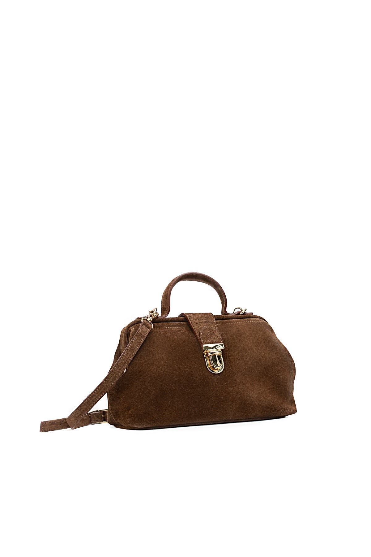 Bolso bandolera Swan ante - Marrón