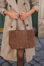 Sac Cabas Yule Suede - Camel