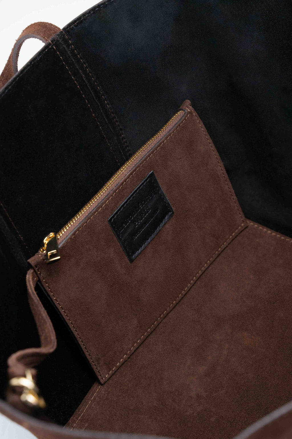 Sac Cabas Yule Suede - Marron