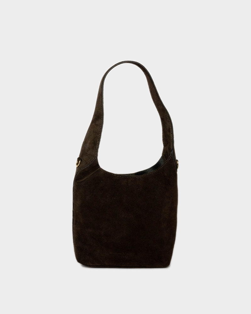 Sac Porte Epaule Clison Suede - Marron