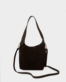 Sac Porte Epaule Clison Suede - Marron