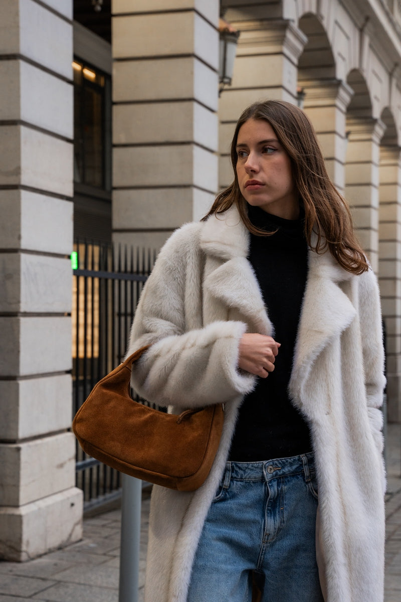 Sac À Main Gisor Suede - Camel