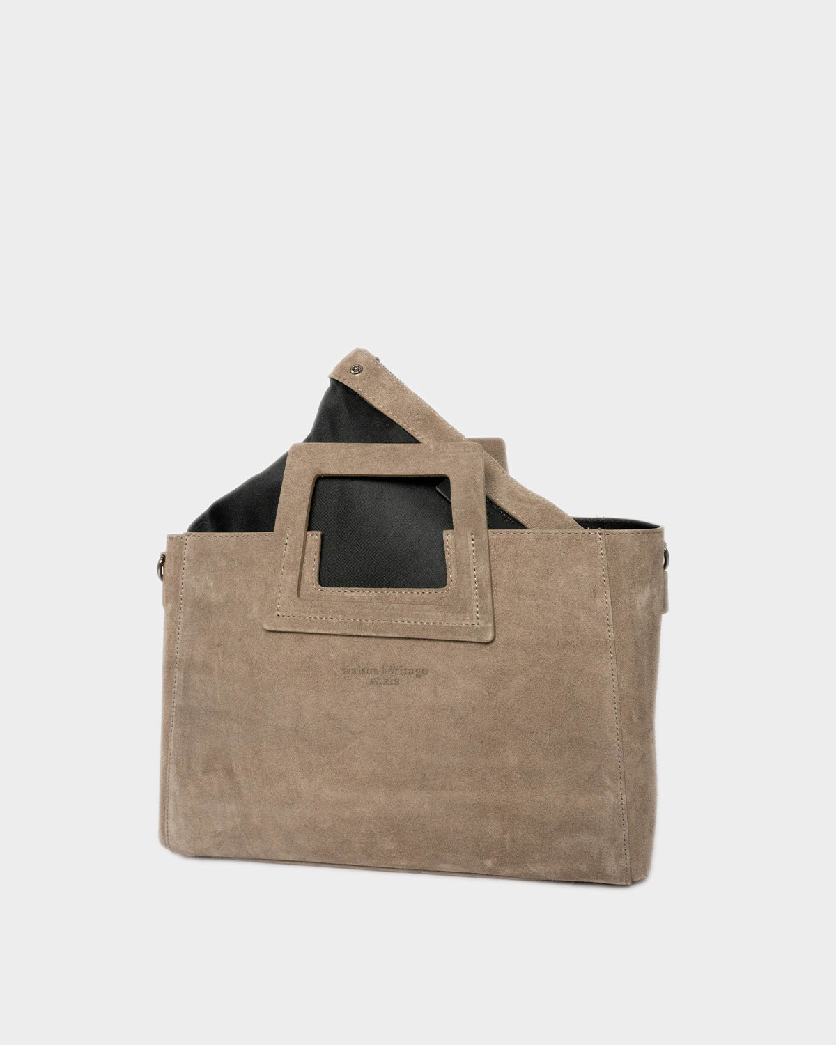 Sac À Main Jane Suede - Taupe