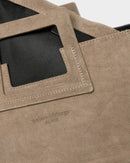 Jane Suede Handbag - Taupe
