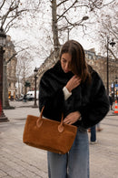 Sac À Main Loche Suede - Camel