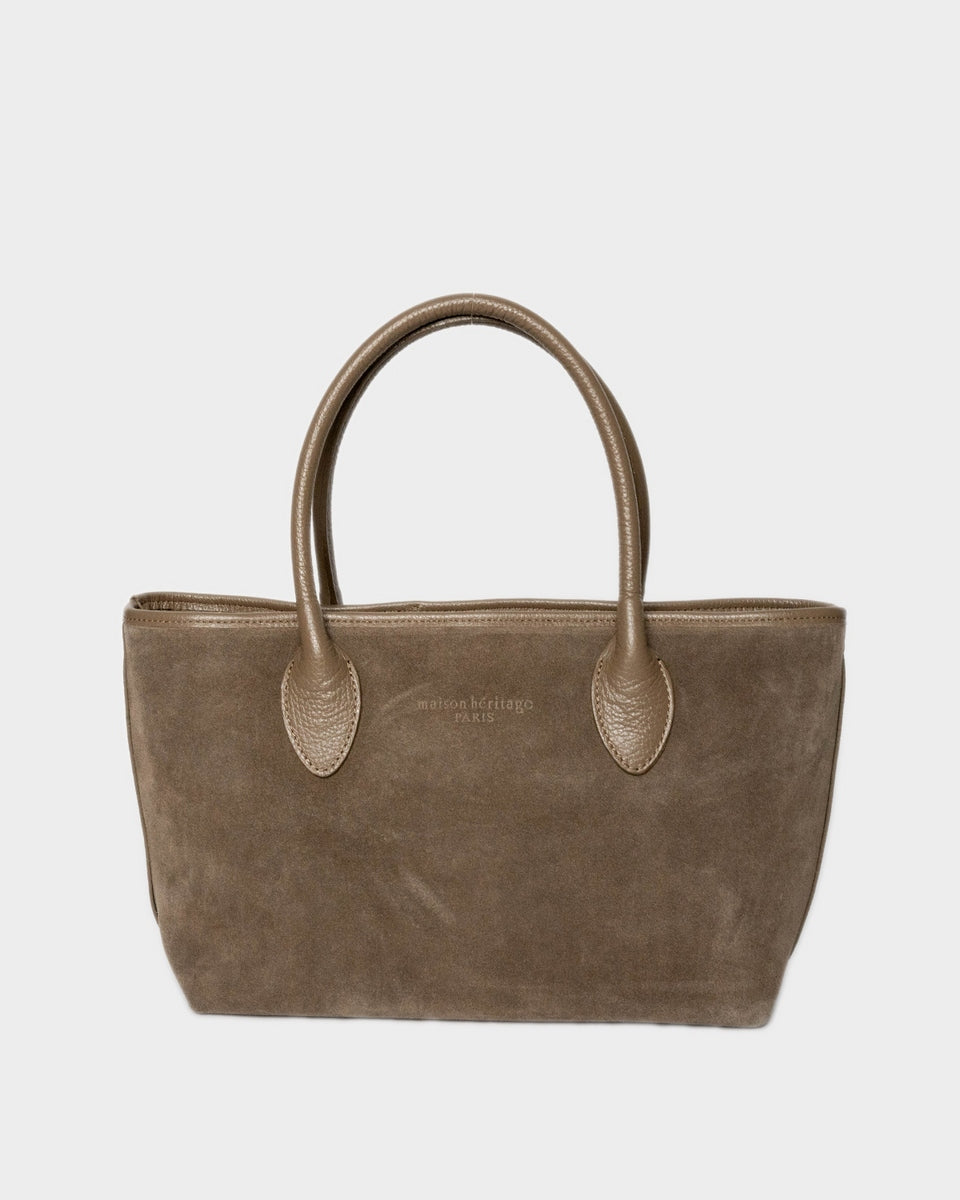 Sac À Main Loche Suede - Taupe