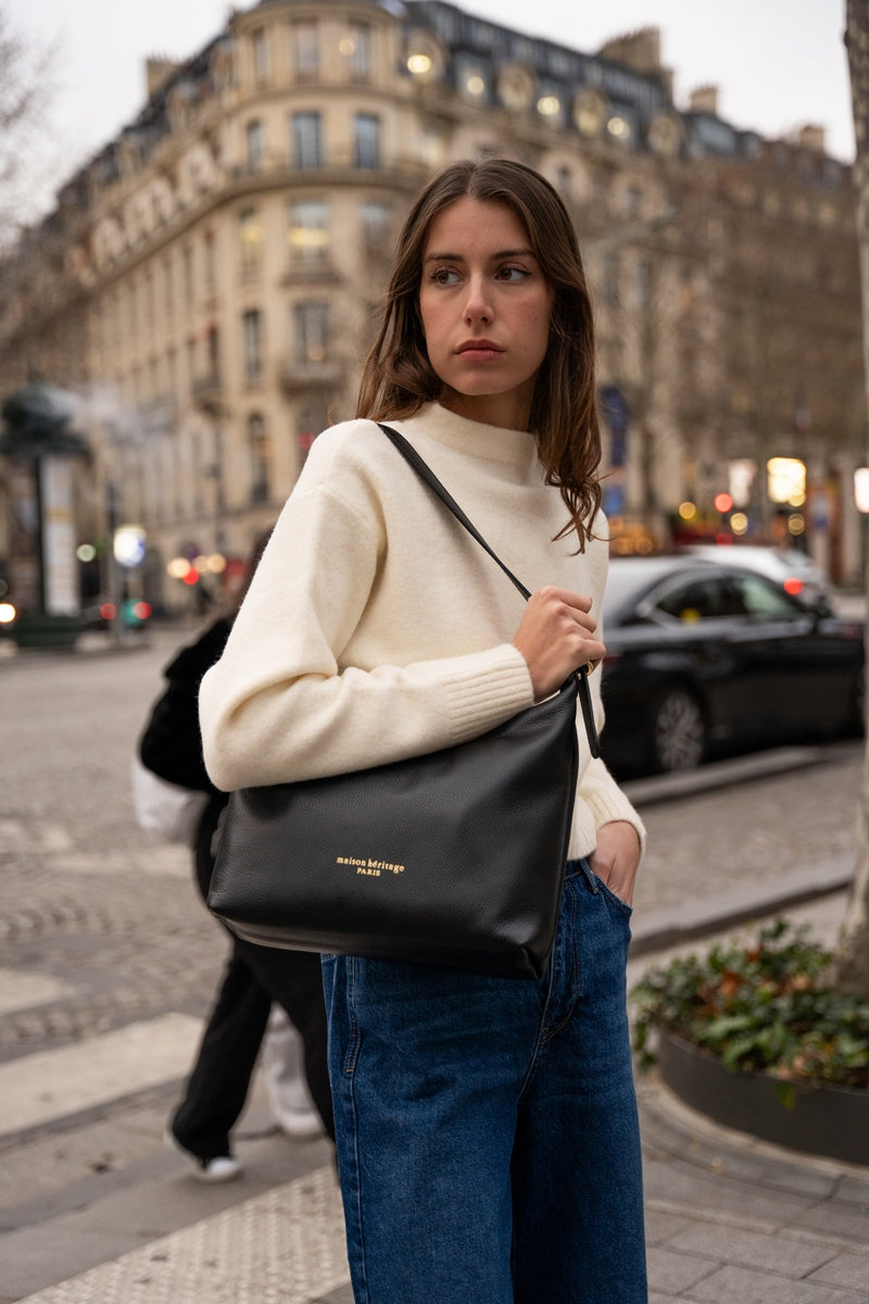 Sac Porté-Épaule Thoi - Noir