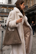 Sac Cabas Tikki Suede - Taupe