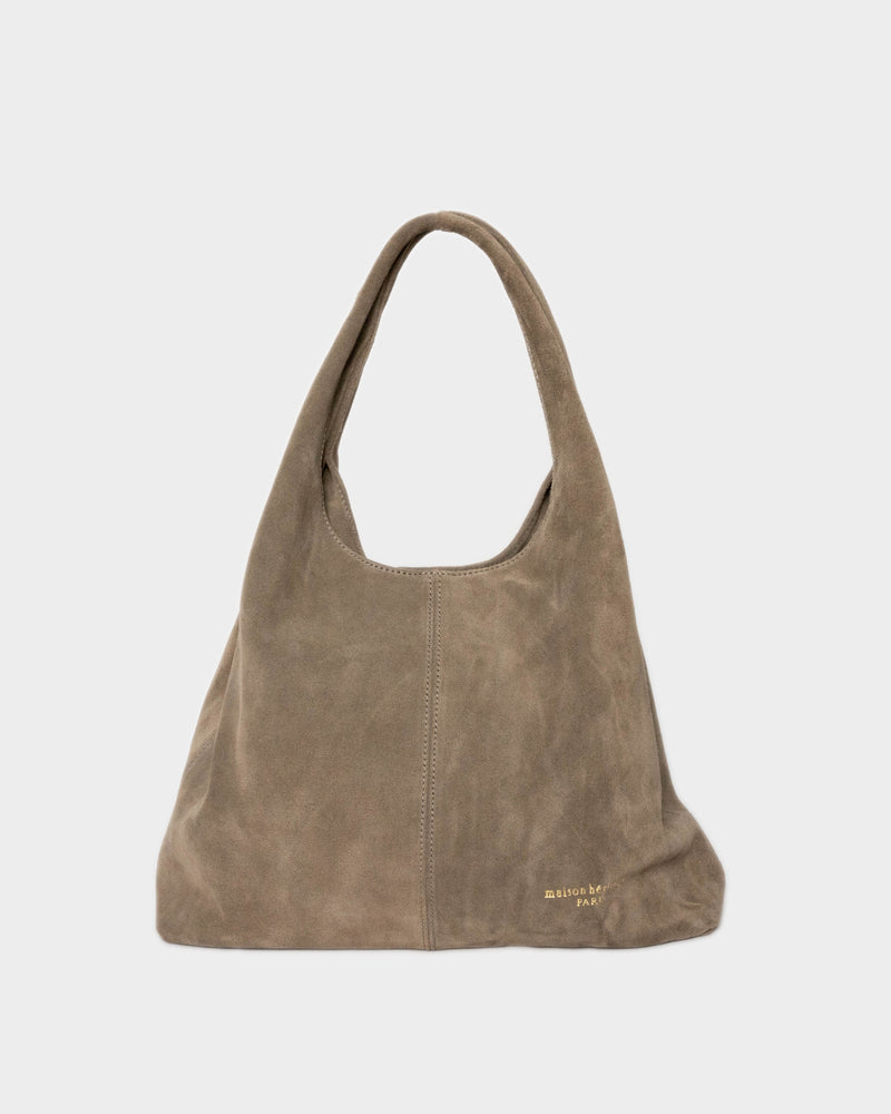 Sac Cabas Taupe Tikki Suede