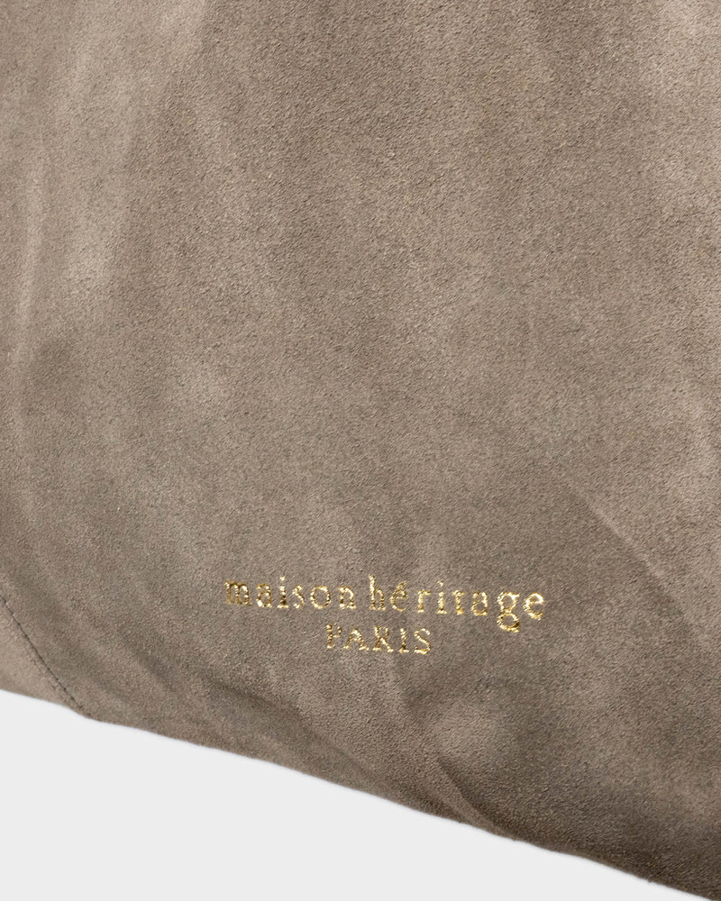 Sac Cabas Taupe Tikki Suede