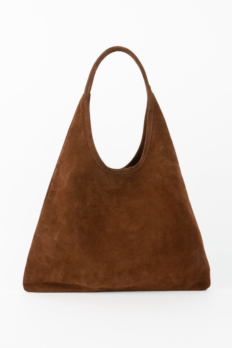 Sac Porte Epaule Maldives Suede - Marron