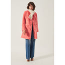 Manteau Satin Fur - Saumon