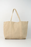 Sac Cabas Naya Suede - Ivoire