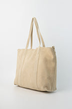 Sac Cabas Naya Suede - Ivoire