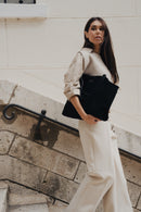 Sac Cabas Naya Suede - Noir