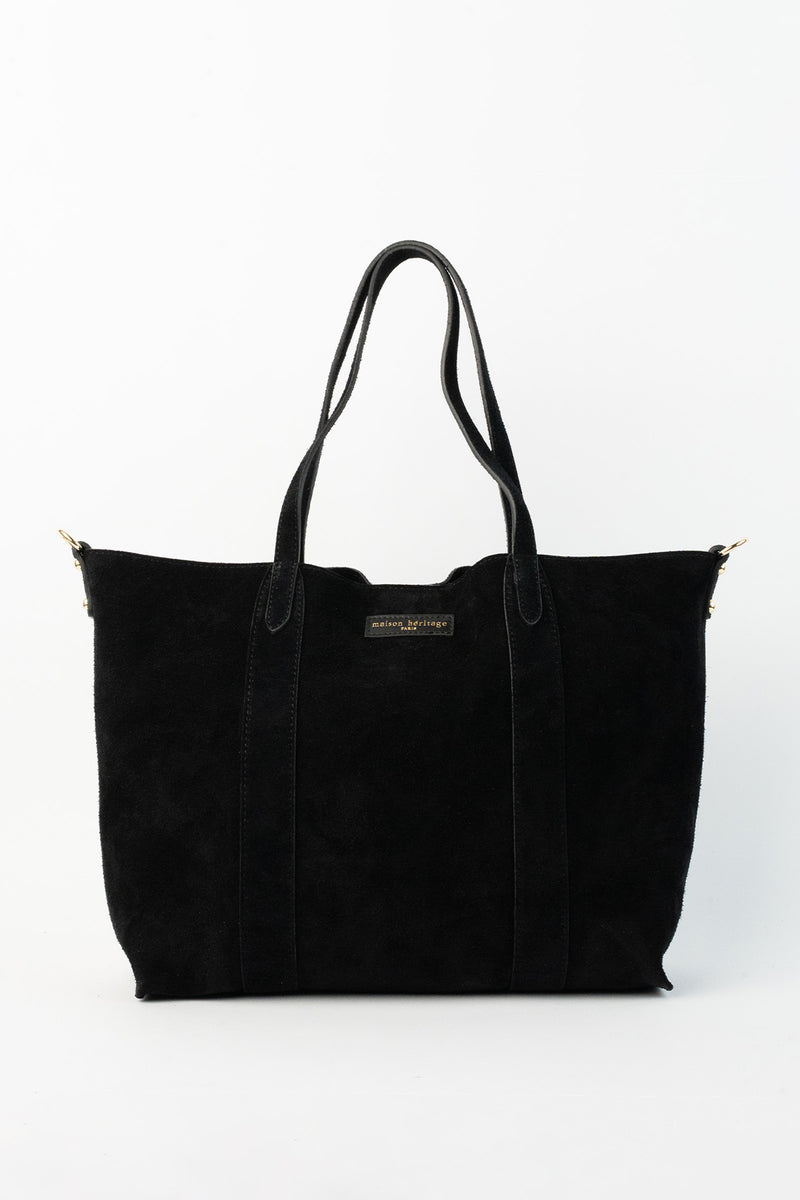Sac Cabas Naya Suede - Noir