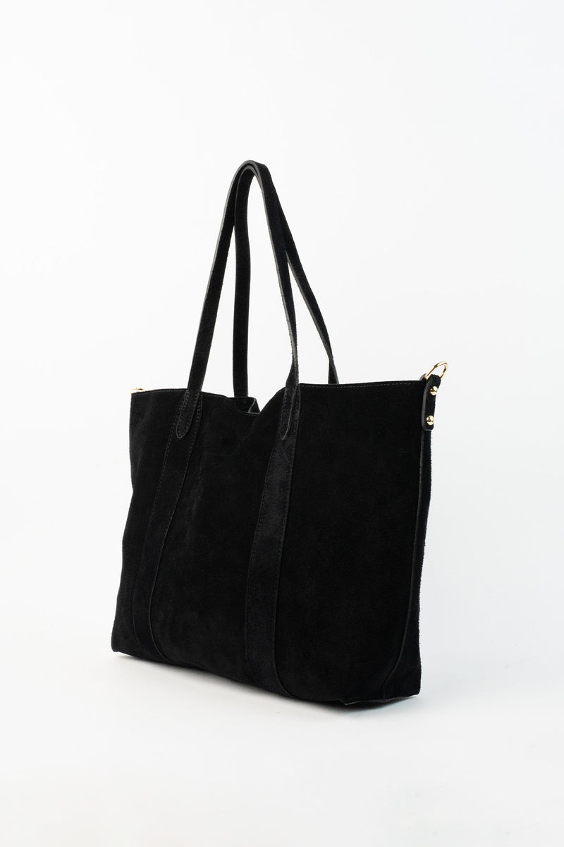 Sac Cabas Naya Suede - Noir