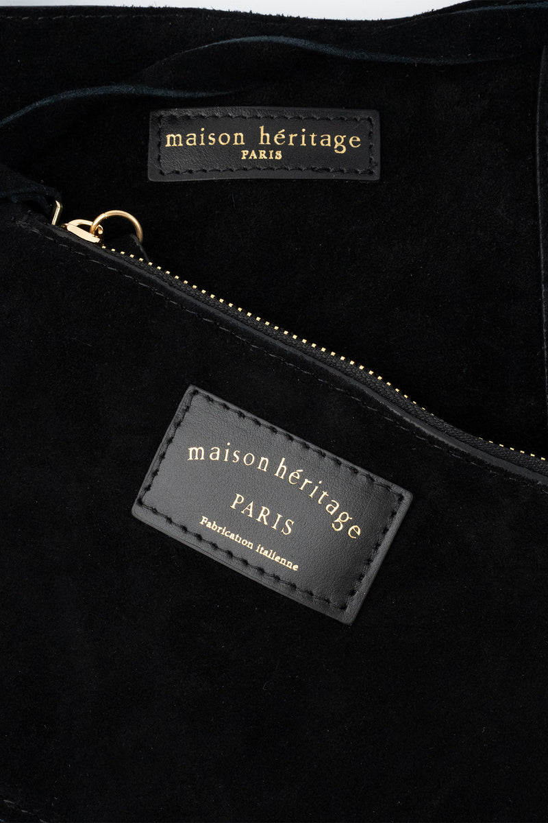 Sac Cabas Naya Suede - Noir