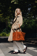 Sac Cabas Rise Suede - Cognac