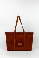 Sac Cabas Rise Suede - Cognac