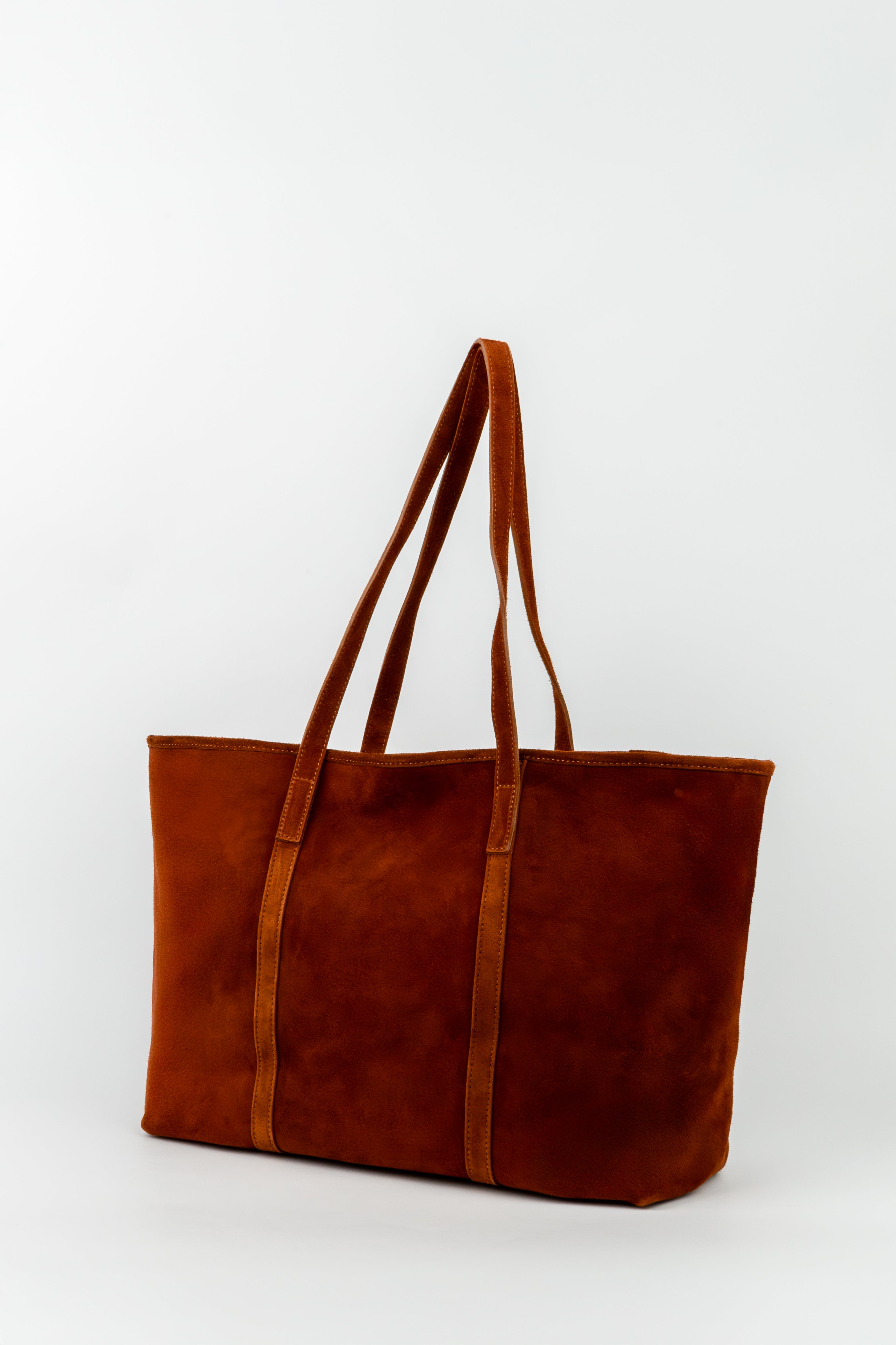 Sac Cabas Rise Suede - Cognac