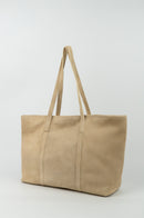 Bolso tote Rise de ante - Gris topo