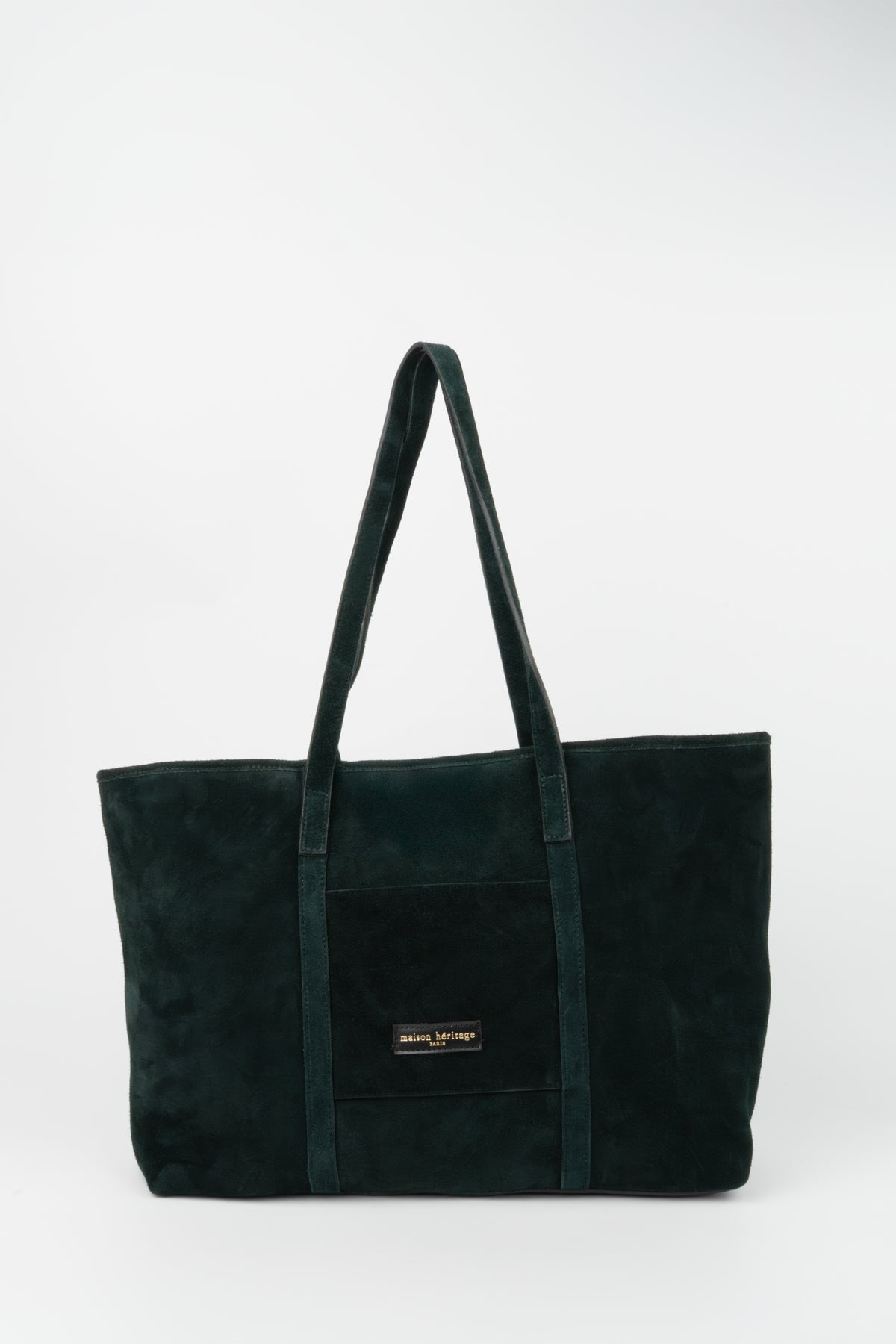 Borsa shopper Rise Suede - Verde cedro