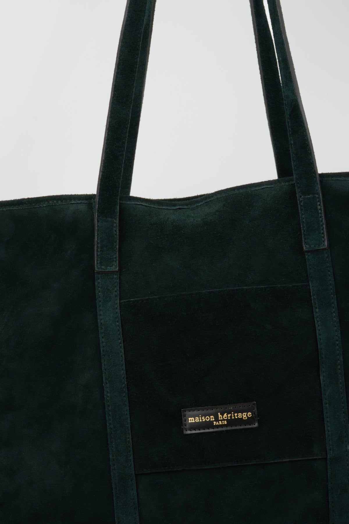 Borsa shopper Rise Suede - Verde cedro