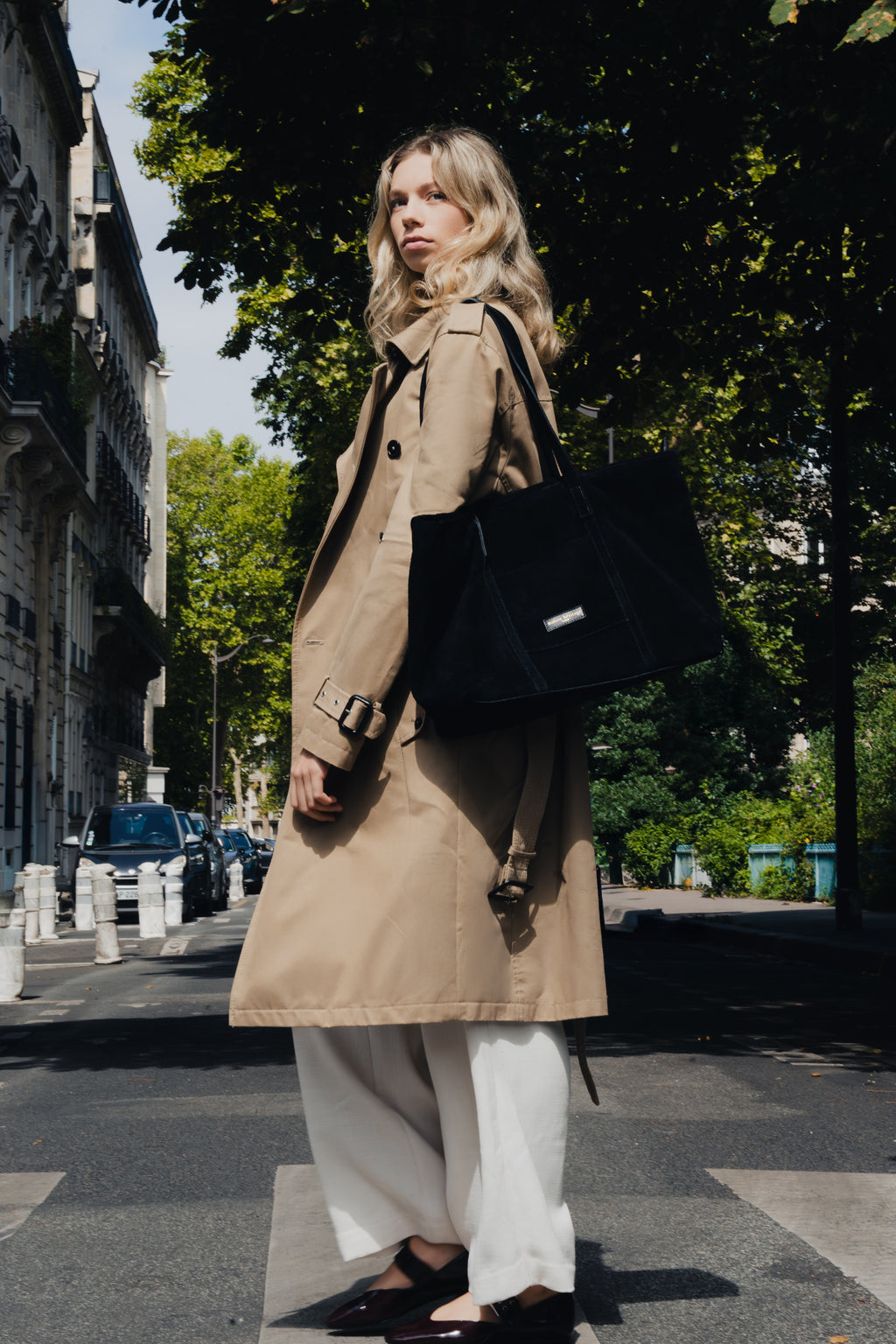 Sac Cabas Rise Suede - Noir