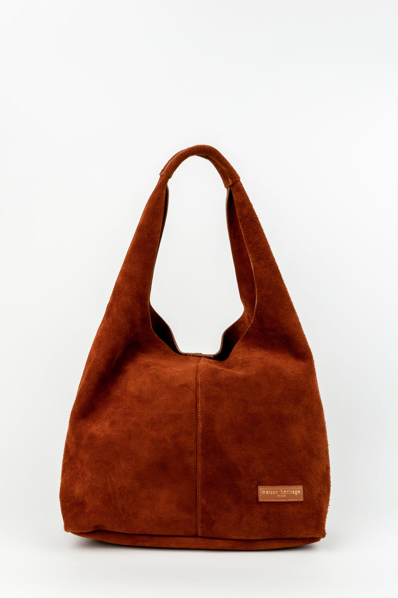 Sac Porté-Épaule Vif Suede - Cognac