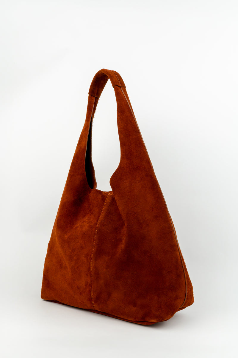 Sac Porté-Épaule Vif Suede - Cognac