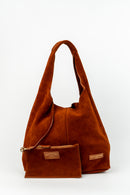 Sac Porté-Épaule Vif Suede - Cognac