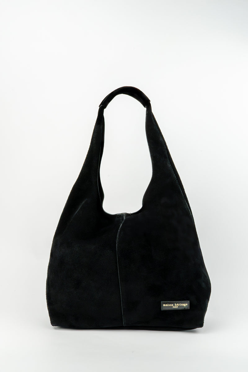 Sac Porté-Épaule Vif Suede - Noir