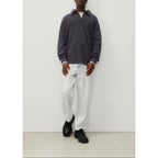 Polo-Neck Sweatshirt - Anthracite Marl - Men