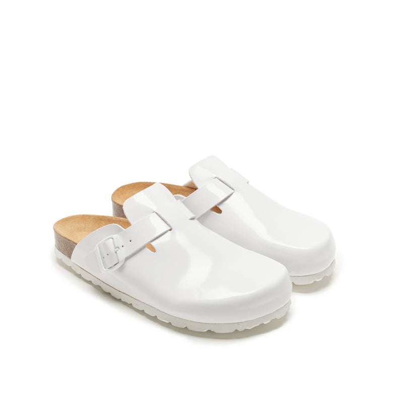 Sabots Noe Patent White - Femme