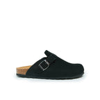Noe Nubuck Black Clogs - Women