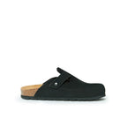 Noe Nubuck Black Clogs - Women