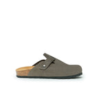 Noe Nubuck Grey Clogs - Women