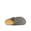 Noe Nubuck Gray Clogs - Women