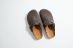 Noe Nubuck Grey Clogs - Women