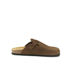 Zuecos Noe Nubuck Brown - Mujer