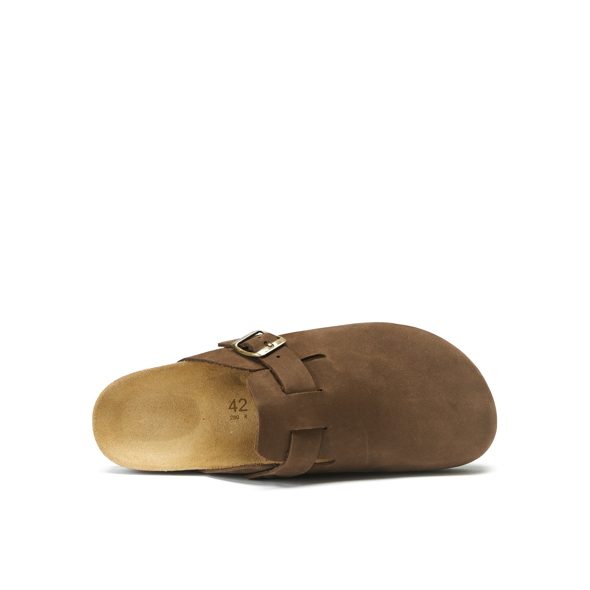 Zuecos Noe Nubuck Brown - Mujer