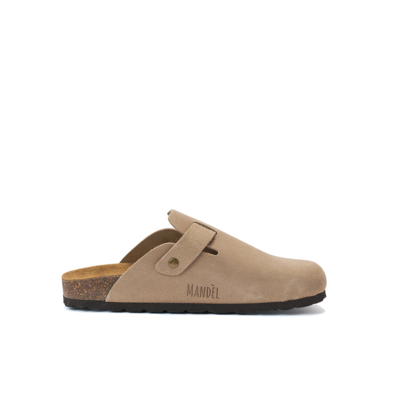 Sabots Noe Suede Taupe - Femme
