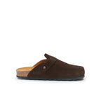 Zuecos Noe Suede Dark Brown - Mujer