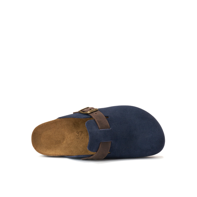 Sabots Noe Suede Bleu - Femme
