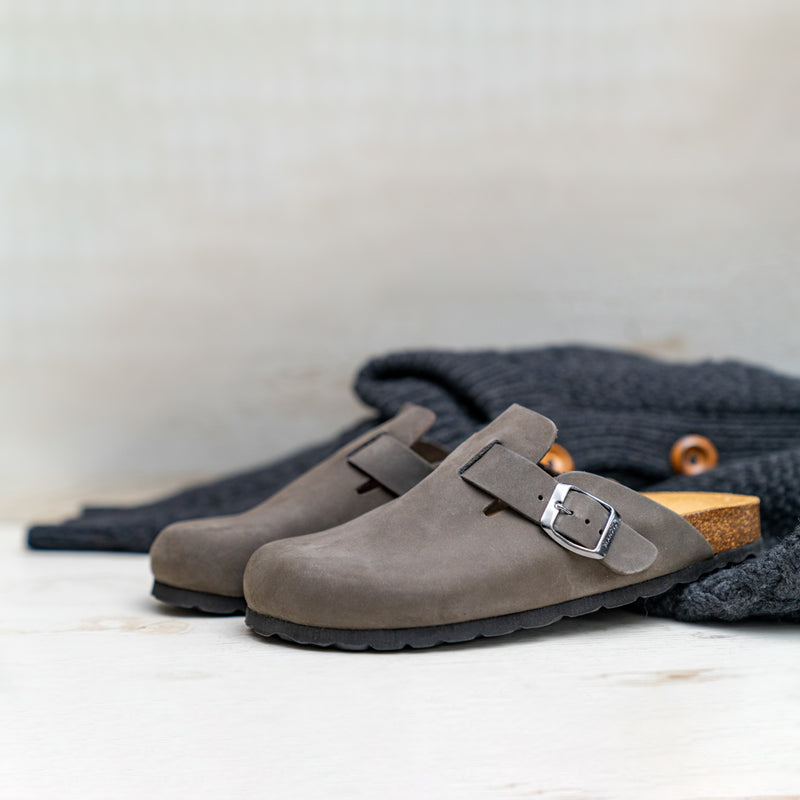 Sabots Noe Nubuck Grey - Homme