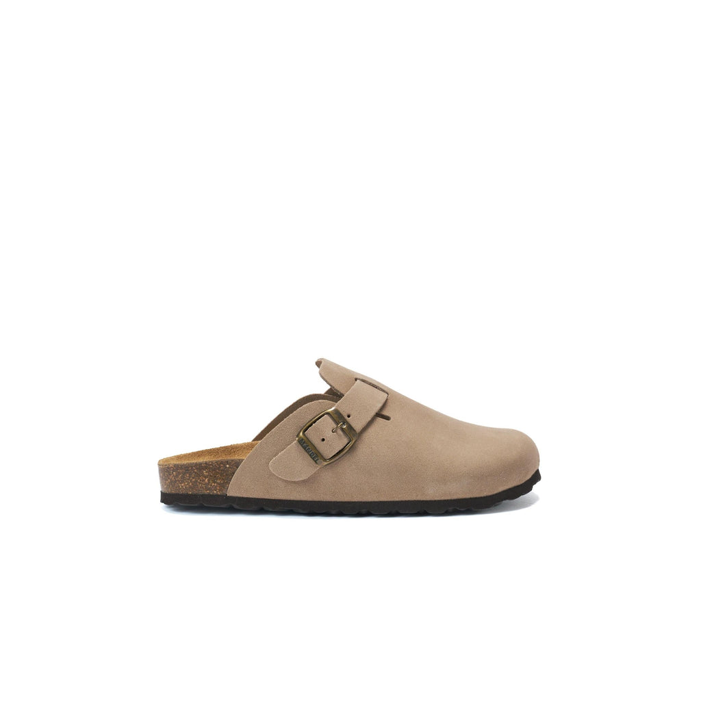 Zuecos Noe Suede Taupe - Hombre