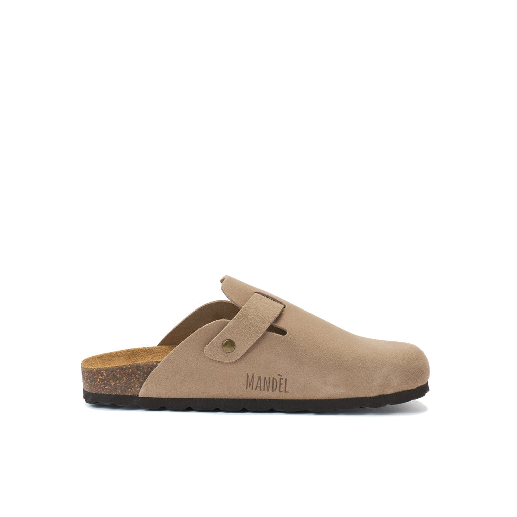Zuecos Noe Suede Taupe - Hombre