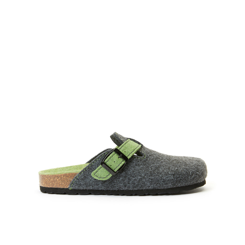 Sabots Noe Noir Gris Et Vert - Mixte