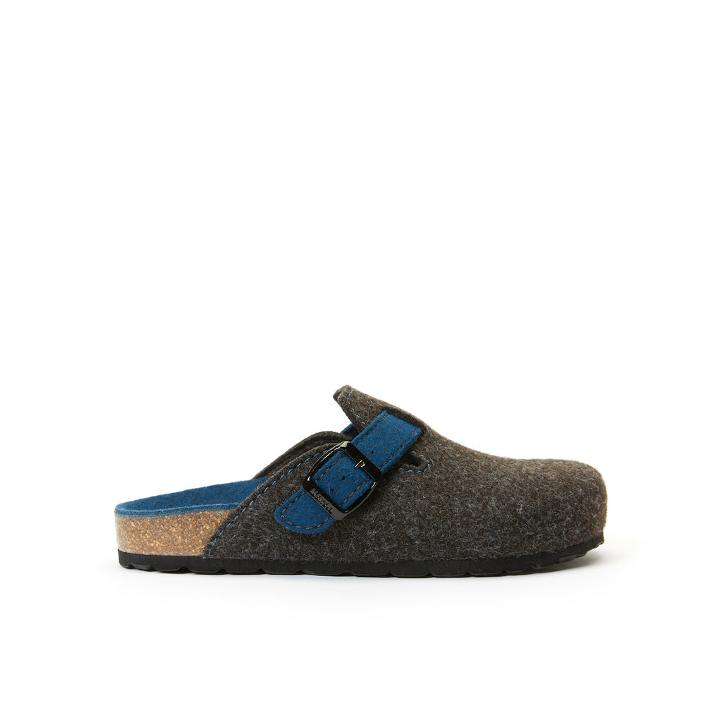 Sabots Noe Noir Marron & Royal Bleu - Mixte